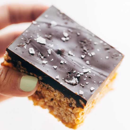 Modern Scotcheroos - Recipe photo by pinchofyum