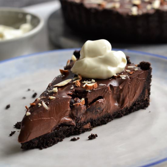 Black Cherry & Chocolate Tart - Recipe photo by Hannah Bond