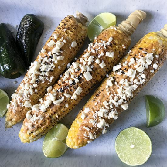 Mexican Corn with Chile Butter - Recipe photo by thirstyradish