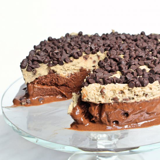 Vegan Cookie Dough Nice Cream Cake - Recipe photo by CitNutritionally