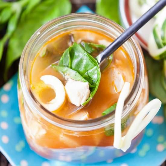 Instant Chicken Parm Zoodle Soup - Recipe photo by Food Done Light