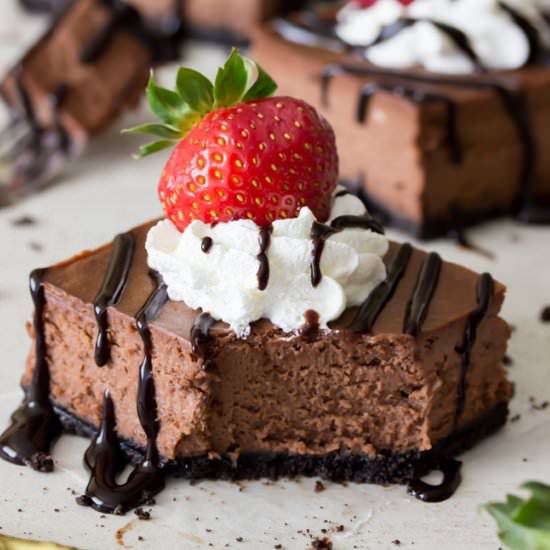 Chocolate Cheesecake Bars - Recipe photo by SugarSpunRun