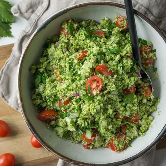 Broccoli Tabbouleh - Recipe photo by Wild and Whole