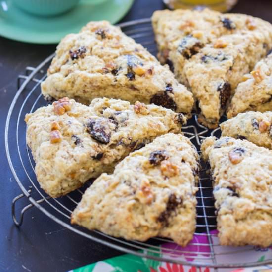 Walnut Fig Scones - Recipe photo by thegoldlininggirl