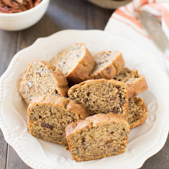 Pumpkin Pecan Banana Bread - Recipe photo by Kristine Underwood