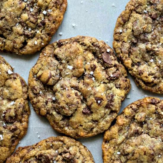 Sea Salt Toffee Choc Chip Cookies - Recipe photo by certifiedpastryaficionado