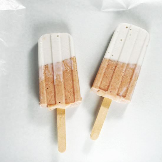 Paleo Rhubarb Coconut Popsicles - Recipe photo by Eat Your Way Clean