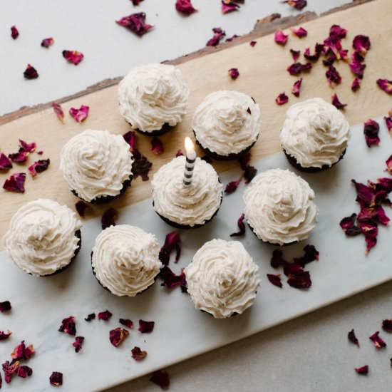 Mini Chocolate Beet Cupcakes - Recipe photo by spice and sprout