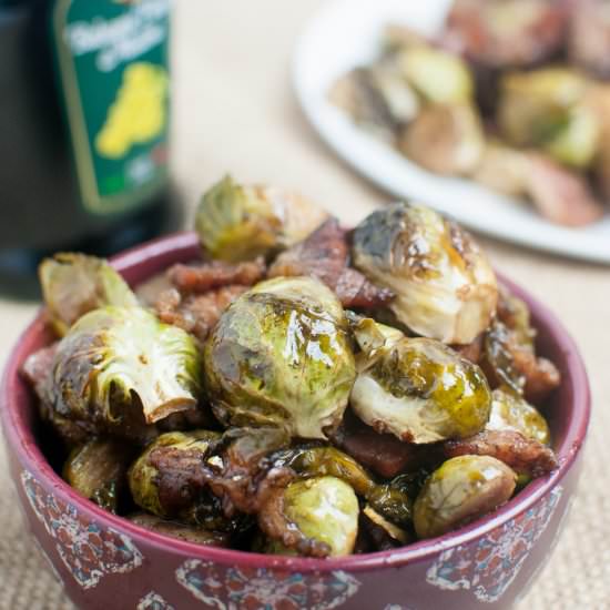Roasted Balsamic Brussels Sprouts - Recipe photo by tabithatalksfood