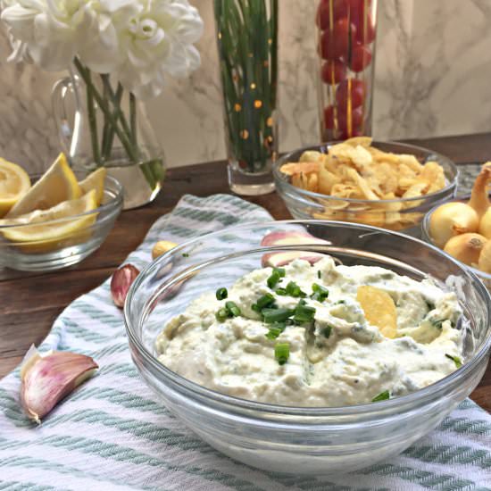 Chive & Onion Dip - Recipe photo by Thejollyhostess
