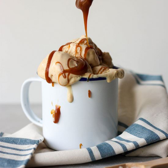 Salted Caramel Vanilla Ice Cream - Recipe photo by The Home Cooks Kitchen