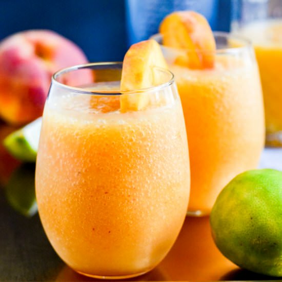 The Perfect Peach Daiquiris - Recipe photo by mymoderncookery