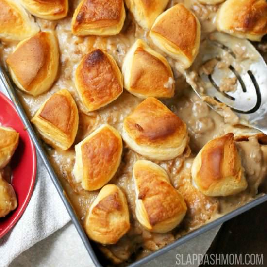 Biscuit and Gravy Casserole - Recipe photo by SlapDashMom