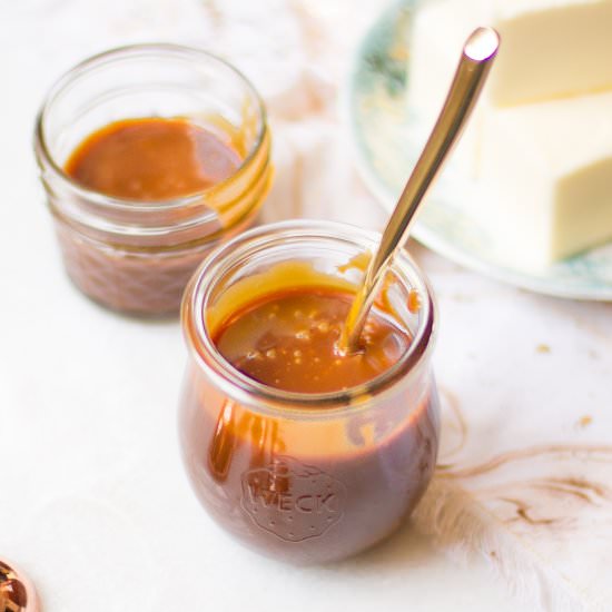 Easy Salted Caramel Sauce - Recipe photo by ohsheswooned