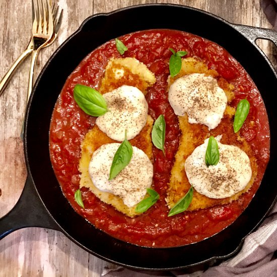 Chicken Mozzarella - Recipe photo by AHintofWine
