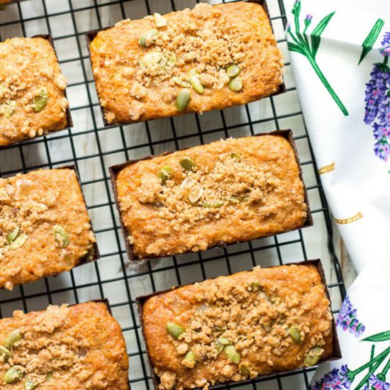 Spiced Carrot Cake Mini Loaves - Recipe photo by sugarlovespices