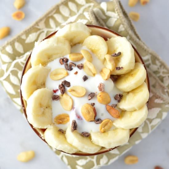 Banana Split Cream of Wheat - Recipe photo by atasteofmadness
