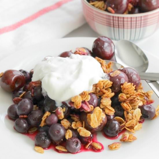 Cherry Berry Crisp - Recipe photo by bittersideofsweet
