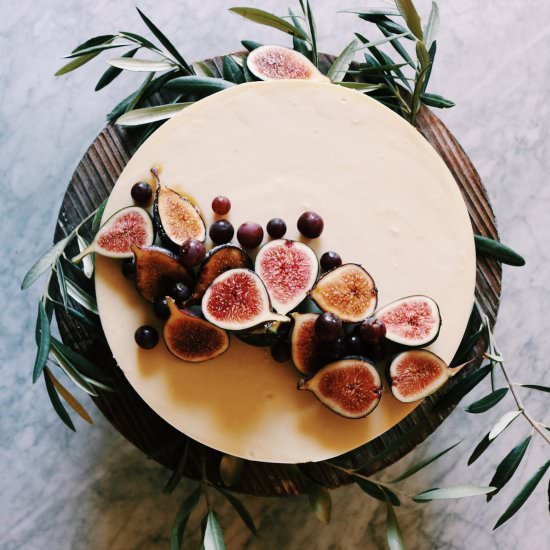 Crème Frâiche Cheesecake - Recipe photo by DisplacedHousewife