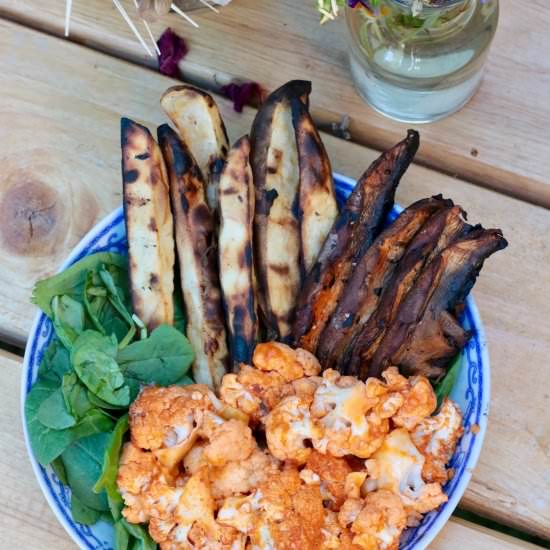 Buffalo Cauliflower Bowl - Recipe photo by foodgalleygab
