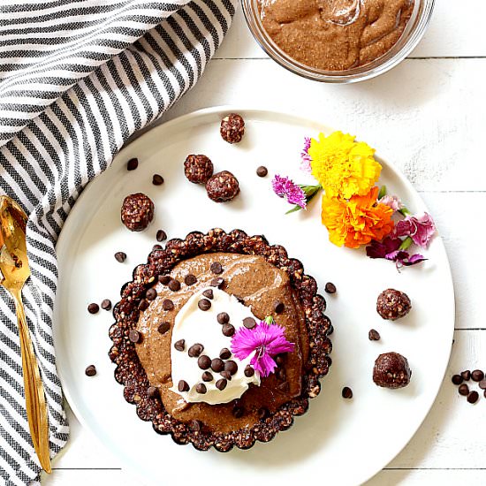 Vegan Chocolate Pie Recipe - Recipe photo by Delightful Mom Food