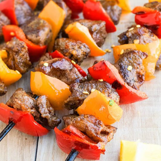 Grilled Steak Kabobs - Recipe photo by Cakewhiz