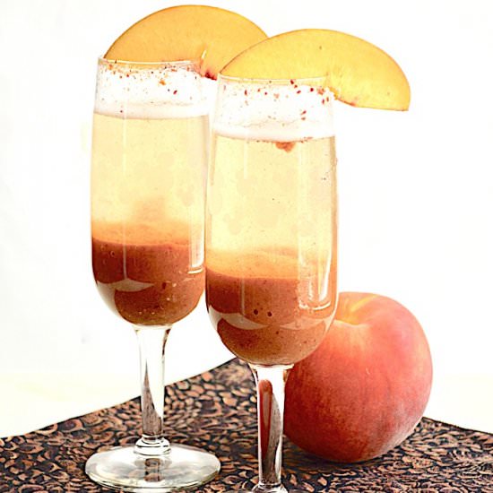 Peach Bellini - Recipe photo by jeanieandluluskitchen