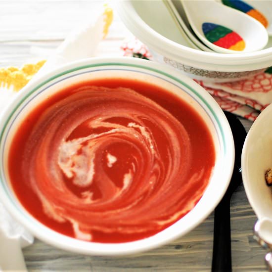 Tomato and beetroot soup - Recipe photo by hetalkamdar