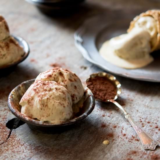 Tiramisu Ice Cream - Recipe photo by Inside the rustic kitchen