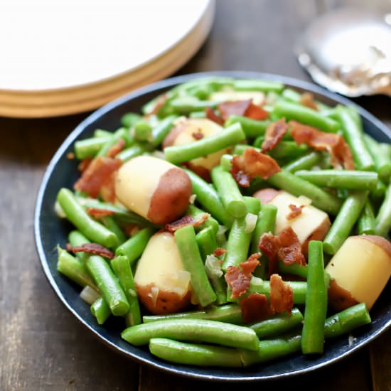 Southern Green Beans & New Potatoes - Recipe photo by Grits and Pinecones