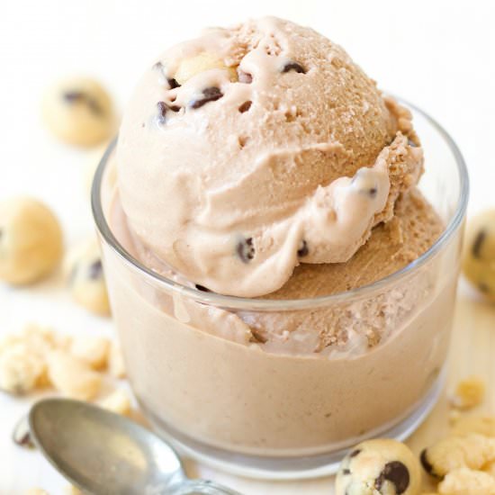Choc-Banana Cookie Dough Ice Cream - Recipe photo by recipestonourish