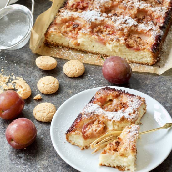 Italian Plum & Almond Cake - Recipe photo by joskitchenlarder