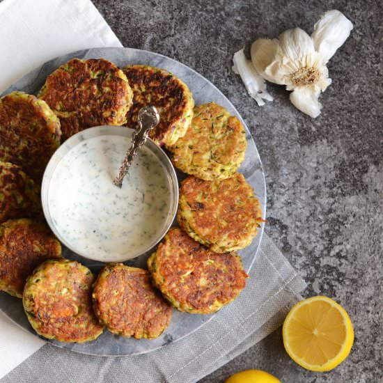Courgette and Feta Fritters - Recipe photo by Hannah Bond