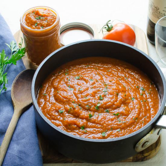 Homemade Marinara Sauce - Recipe photo by garlic and zest