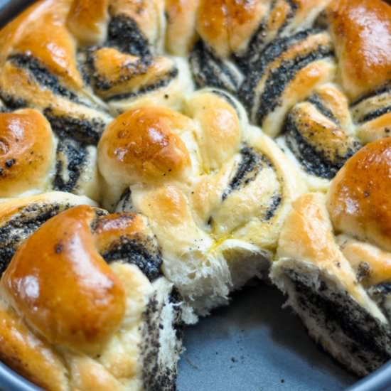Black Sesame Swirled Milk Bread - Recipe photo by Thesweetandsourbaker