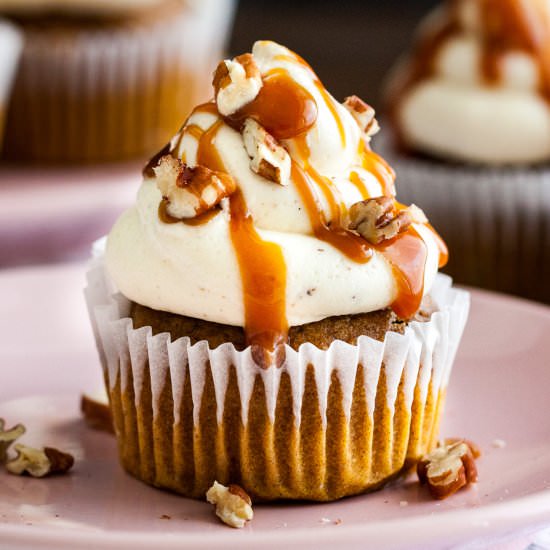 Pumpkin Cupcakes - Recipe photo by platedcravings