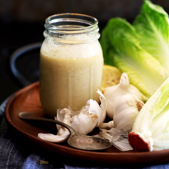 Homemade Caesar Dressing - Recipe photo by Melanie Makes