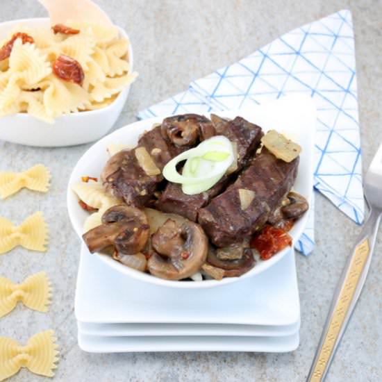 Beef Heart, Mushrooms & Bourbon - Recipe photo by 5Flavours