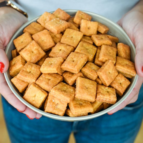Gluten Free Cheddar CheezIts - Recipe photo by SouthernParm