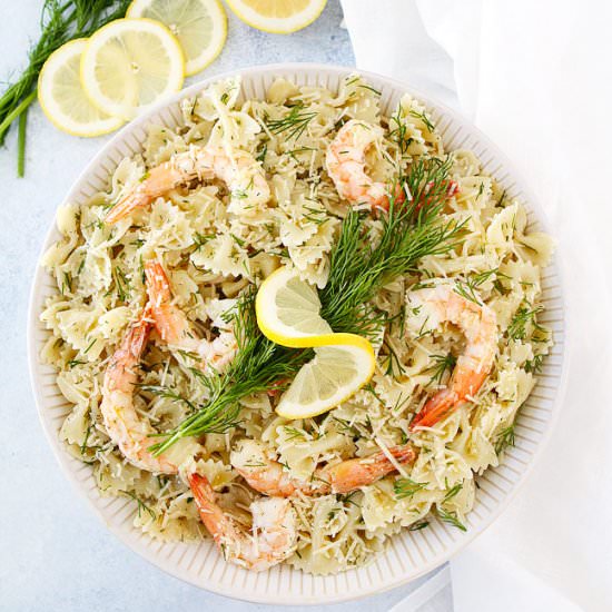 Easy Shrimp Pasta Salad - Recipe photo by twopeasandtheirpod
