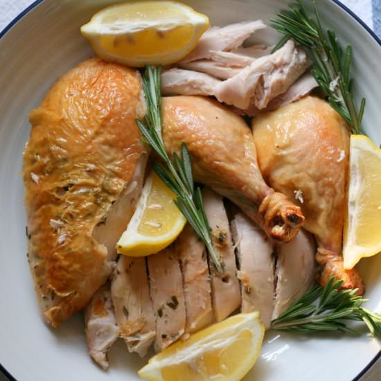 Rosemary-Lemon Roasted Chicken - Recipe photo by HautePepper