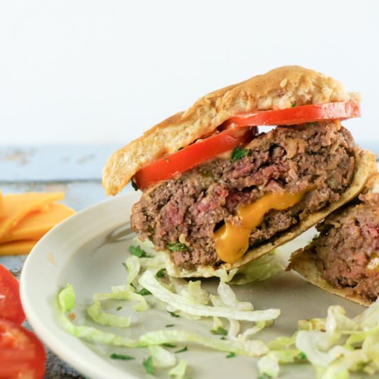 Easy Juicy Lucy - Recipe photo by loveandrisotto