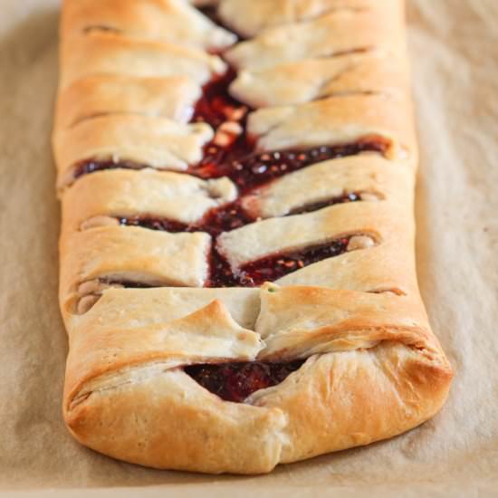 Vegan PB&J Bread Braid - Recipe photo by dessertswithbenefits