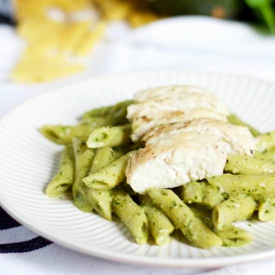 Avocado Pesto Penne - Recipe photo by 918plate