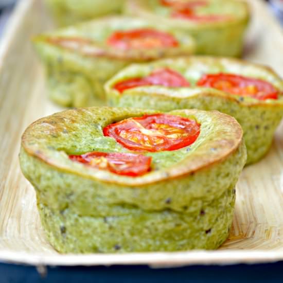 Cherry Tomato Spinach Muffins - Recipe photo by Mummys FastandEasy