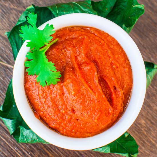 Rajasthani Lehsun Ki Chutney 2 Ways - Recipe photo by Anu@MyGingerGarlicKitchen