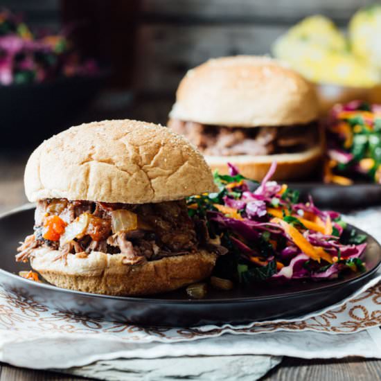Slow Cooker Maple BBQ Beef - Recipe photo by healthy seasonal recipes