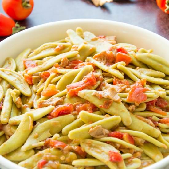 Foglie d'ulivo with Dried Porcini - Recipe photo by ItalianRecipeBook