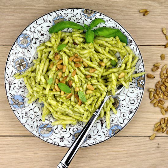 Trofie Pasta Genovese - Recipe photo by agourmetfoodblog