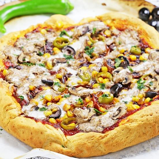 Cheeseless Pizza - Recipe photo by dieTTaste